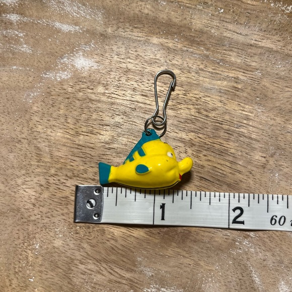 The Little Mermaid Flounder Bell Charm with Spring Hook - Picture 12 of 12